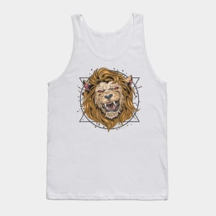 lion fierce head Tank Top